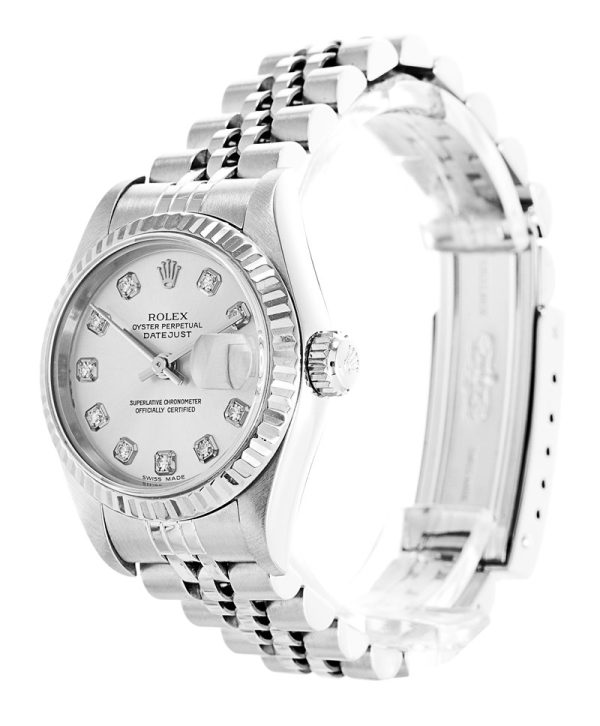 Rolex Datejust 79174 White Steel Automatic 26 MM Ladies Watch