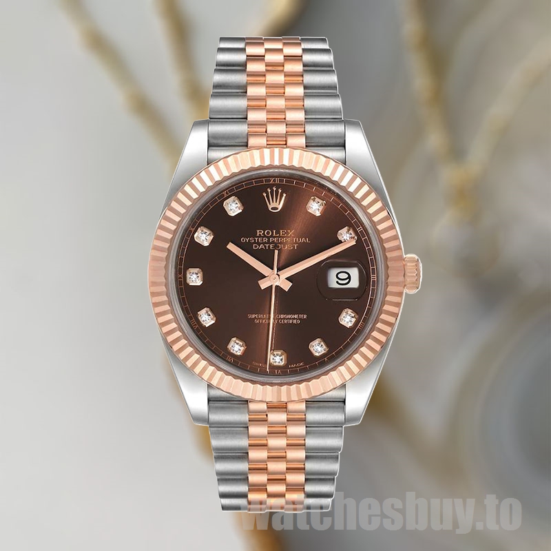 Rolex Datejust m126331-0004 41mm Men's Silver-tone Watch